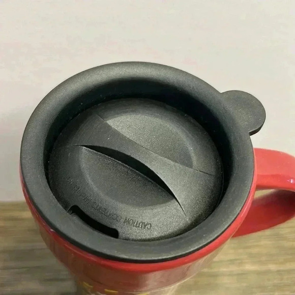 The Disney store Mickey Mouse Travel ceramic Tumbler Mug 12oz with lid & handle - Picture 2 of 5